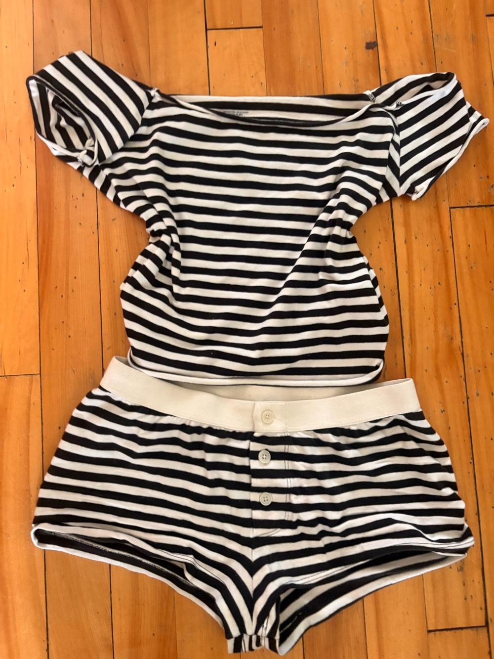 striped brandy Melville 2 piece